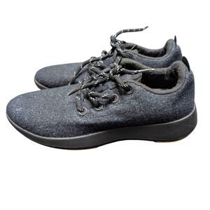 Allbirds Gray Merino Wool Runner Sneakers Black Khaki Mens Size 9